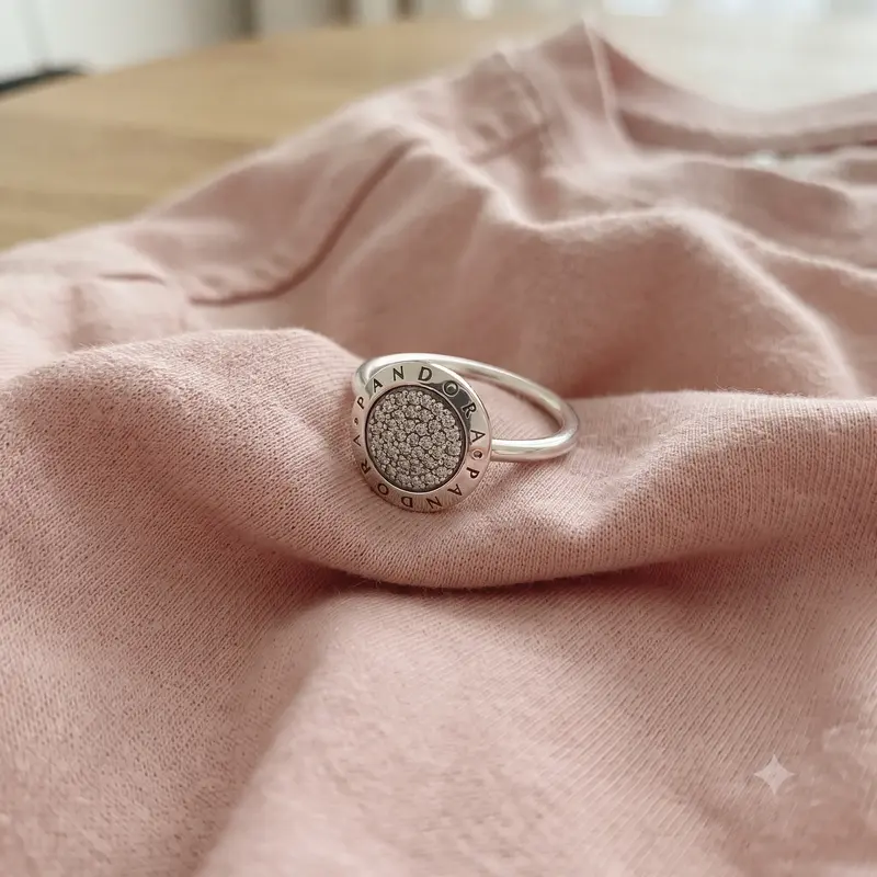 Pandora Logo Pav&eacute; Ring photo review