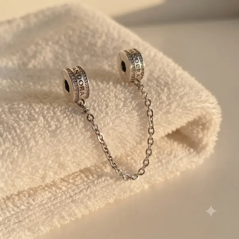 PANDORA Logo Safety Chain photo review