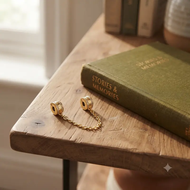 Pandora Logo Safety Chain Charm photo review