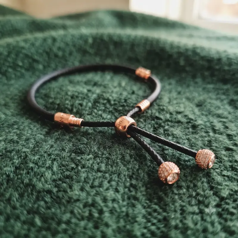 Pandora Moments Leather Slider Bracelet photo review