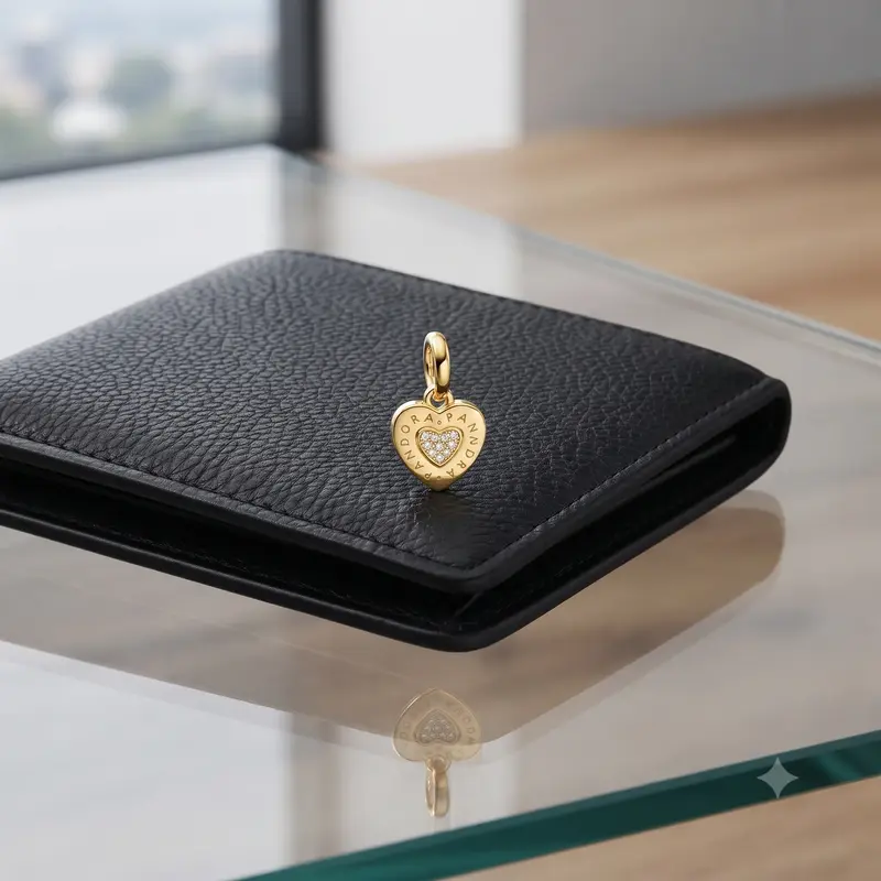 PANDORA Signature Heart Pendant, PANDORA Shine™ & Clear CZ photo review