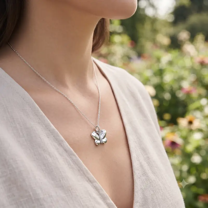 Pavé Butterfly Pendant photo review