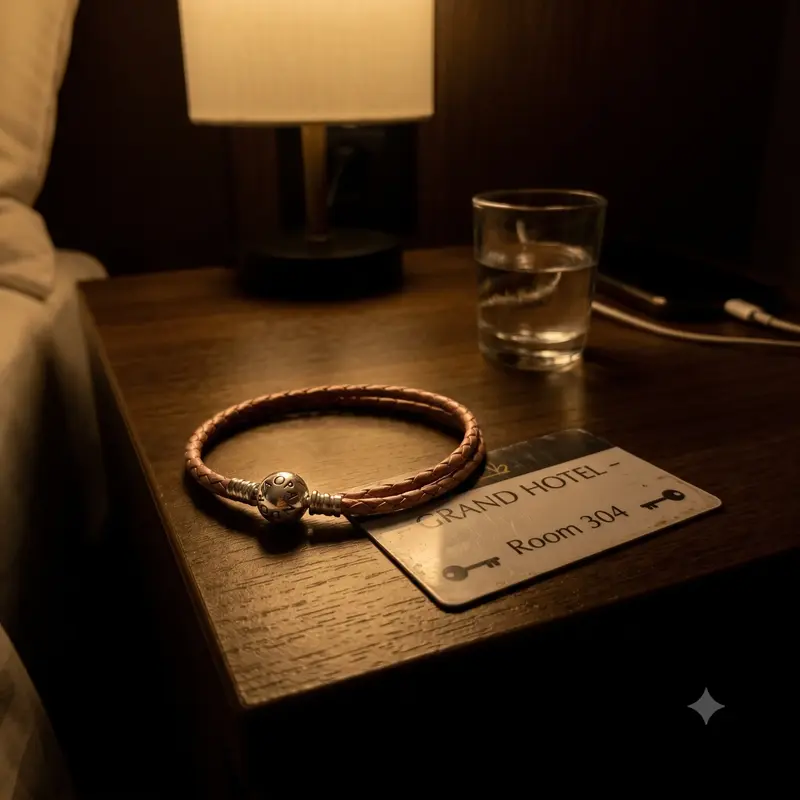 Pink Braided Double-Leather Charm Bracelet photo review