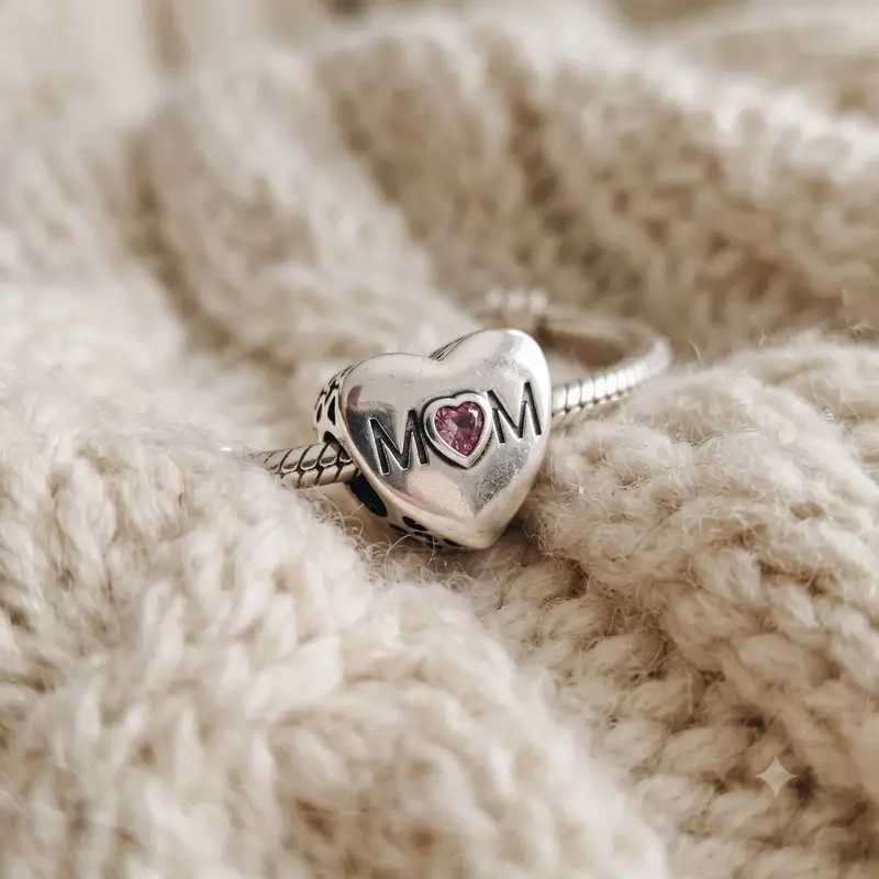 Pink Mom Heart Charm photo review