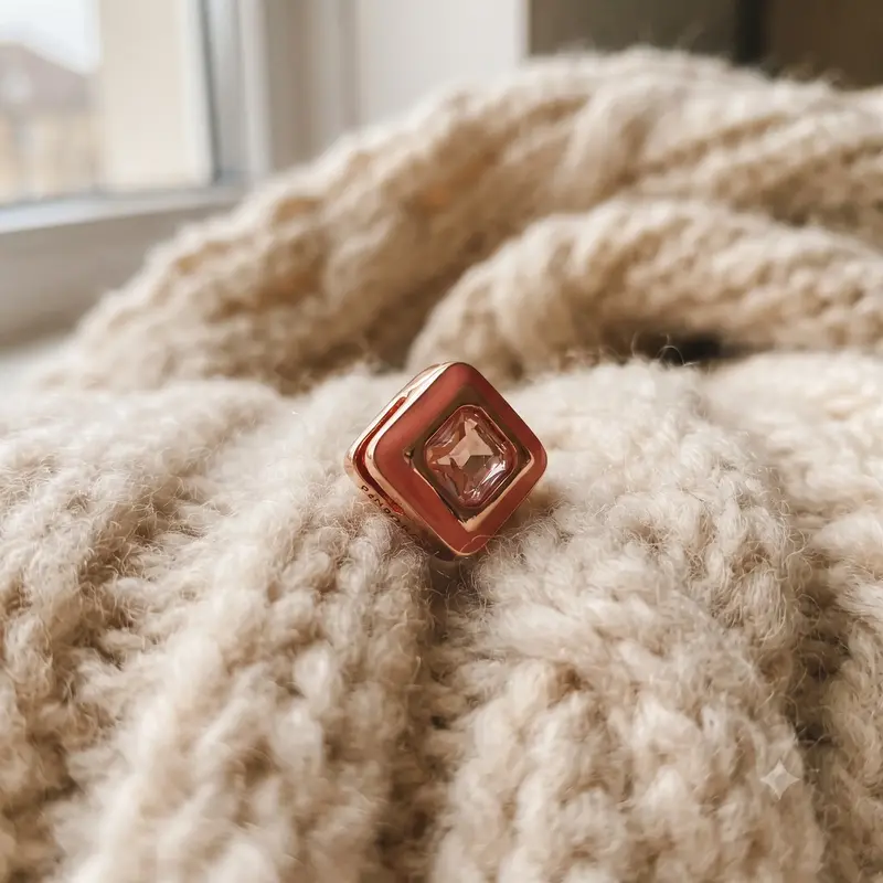 Pink Square Clip Charm photo review