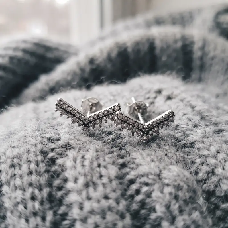 Princess Wishbone Stud Earrings photo review