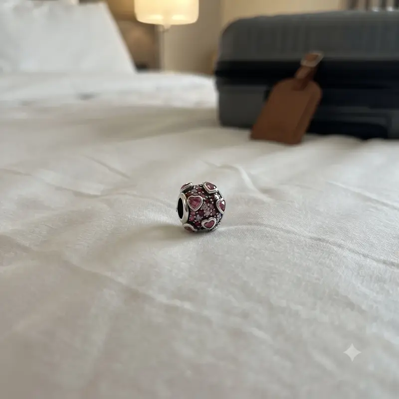 Raised Hearts Pav&eacute; Charm photo review