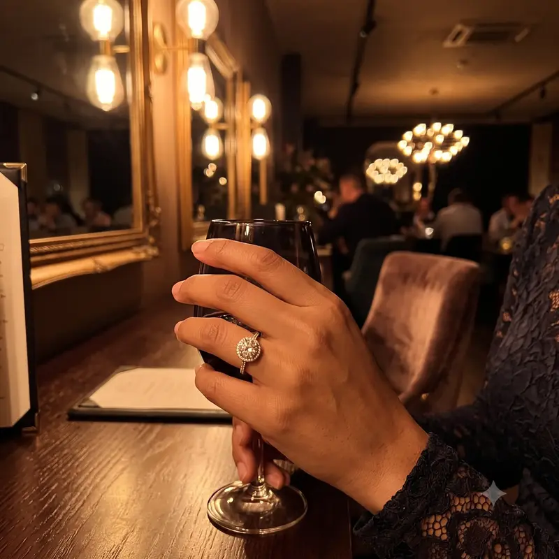 Round Sparkle Halo Ring photo review