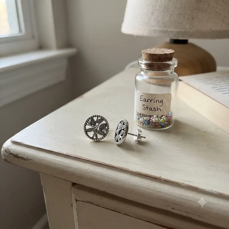 Sparkling Family Tree Stud Earrings photo review