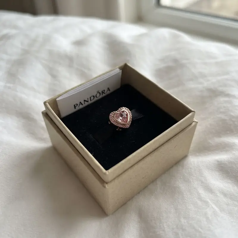 Sparkling Pink Heart Charm photo review