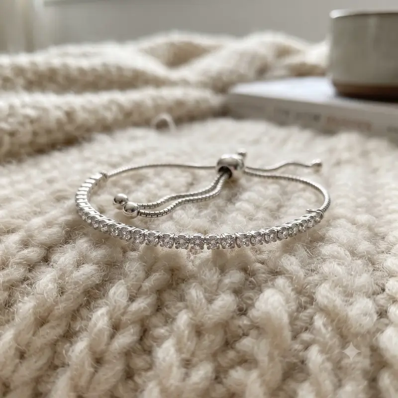 Sparkling Slider Tennis Bracelet photo review
