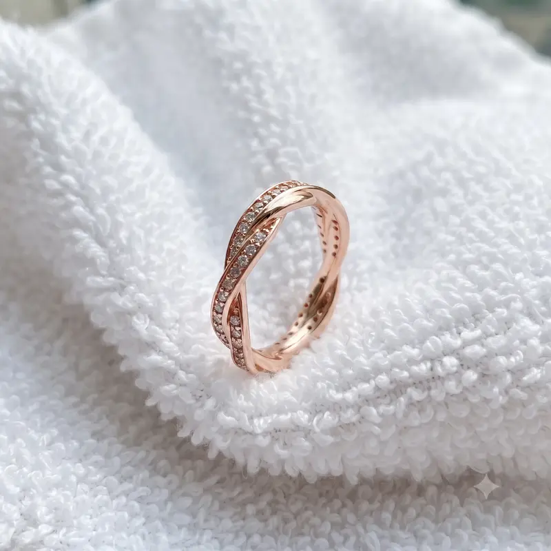 Sparkling Twisted Lines Ring photo review