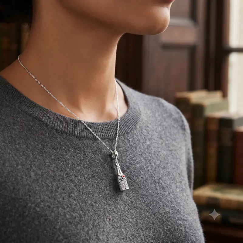 Sparkling Wine Bottle Dangle Charm photo review