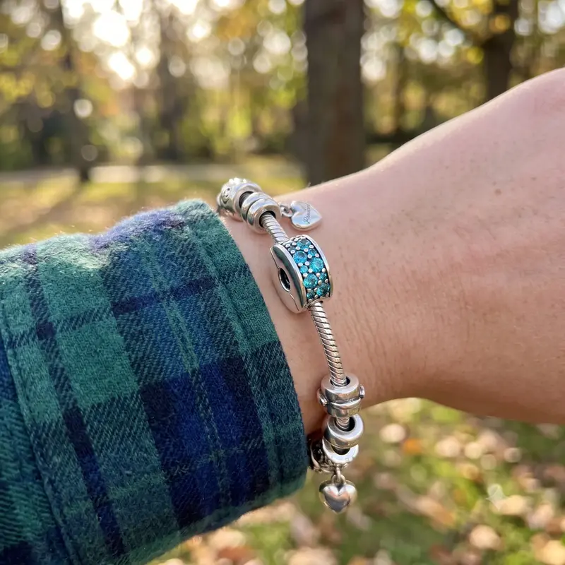 Teal Pavé Clip Charm photo review