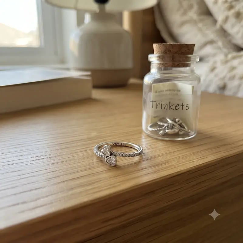Two Sparkling Hearts Ring photo review