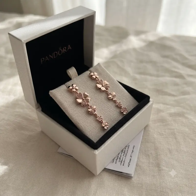 Wildflower Meadow Drop Earrings, PANDORA Rose&trade; & Blush Pink Crystals photo review